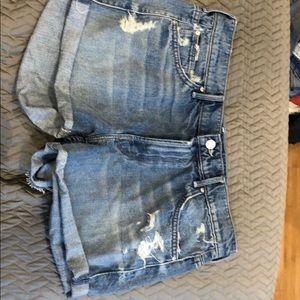 Mother jean shorts